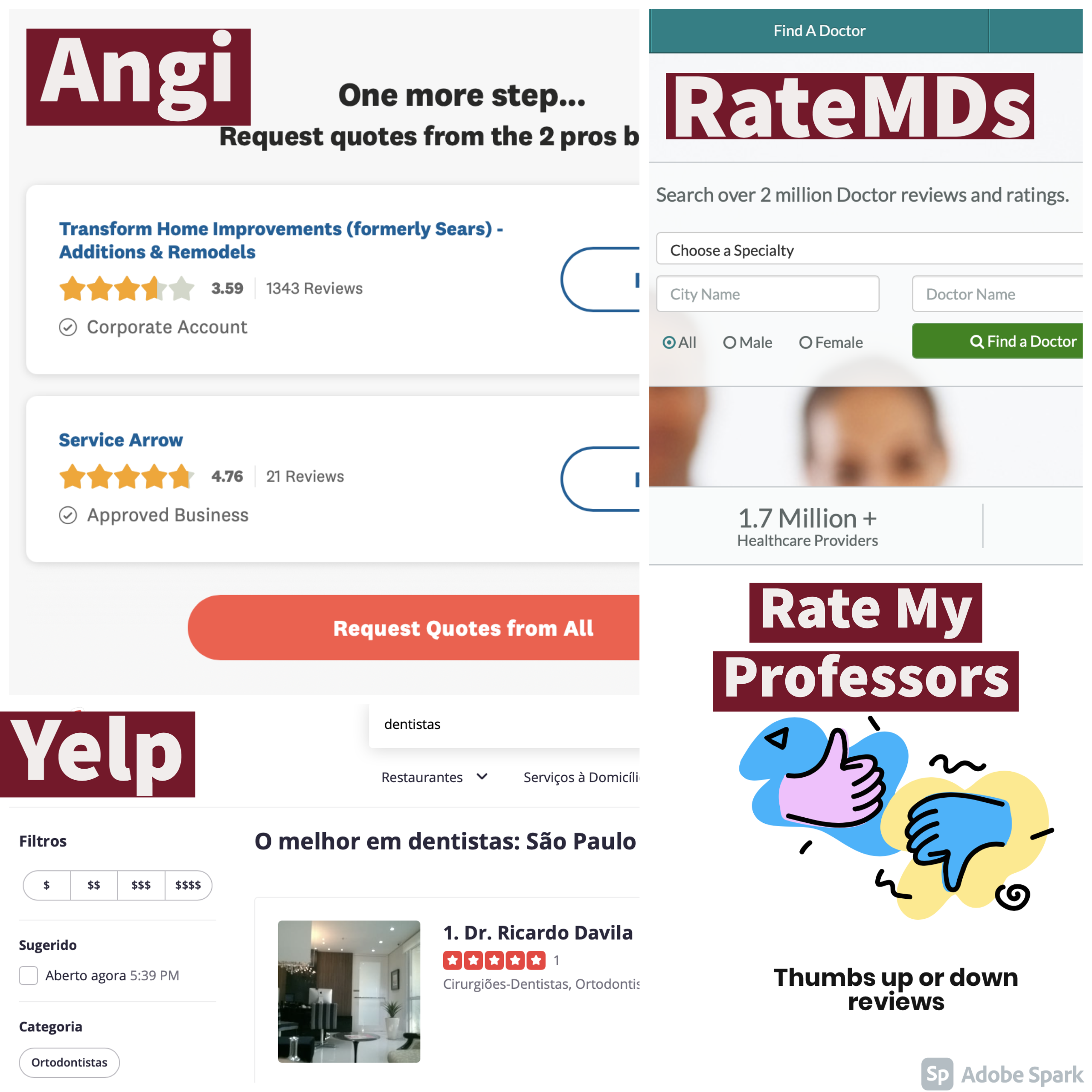 Bad Reputation with Simple Rating Systems